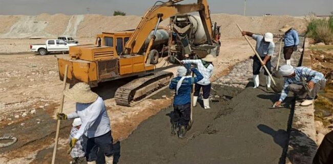 عملیات ترمیم سازه آبی مهم در منطقه شمال خوزستان انجام شد