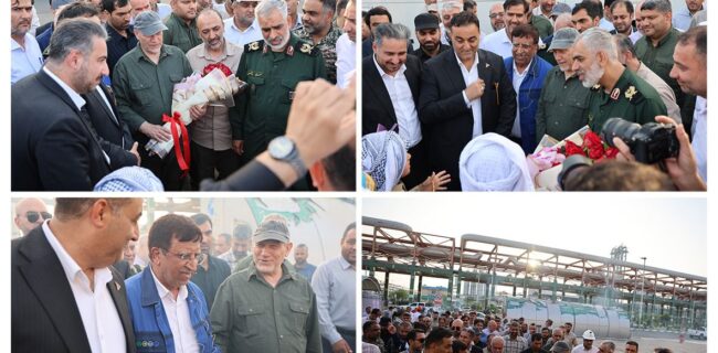 بازدید سرلشکر سید یحیی(رحیم) صفوی  از مجتمع‌ پتروشیمی مارون