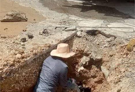 اتمام عملیات اصلاح خط فاضلاب خیابان ۳۲ سپیدار اهواز