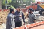 بازدید مدیرعامل آبفا اهواز از روند اجرای طرح جامع فاضلاب در منطقه ملی راه