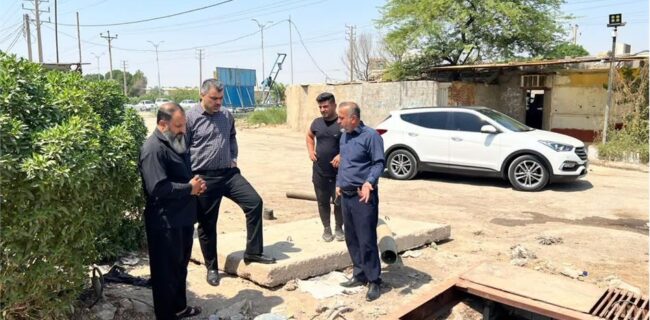بازدید مدیرعامل شرکت آبفا اهواز از پروژه های فاضلاب