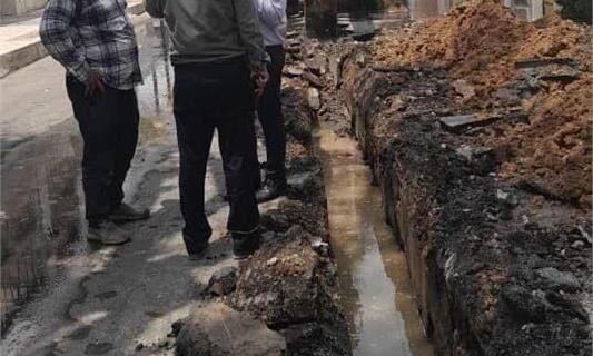 پایان عملیات اصلاح شبکه فاضلاب خیابان ۱۰ شرقی کیانپارس اهواز