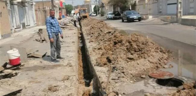 پیشرفت ۳۰ درصدی پروژه آبرسانی به منطقه نورآباد زرگانِ اهواز