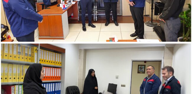 بازدید قائم‌مقام شرکت فولاد اکسین خوزستان از واحدهای فروش و روابط عمومی؛